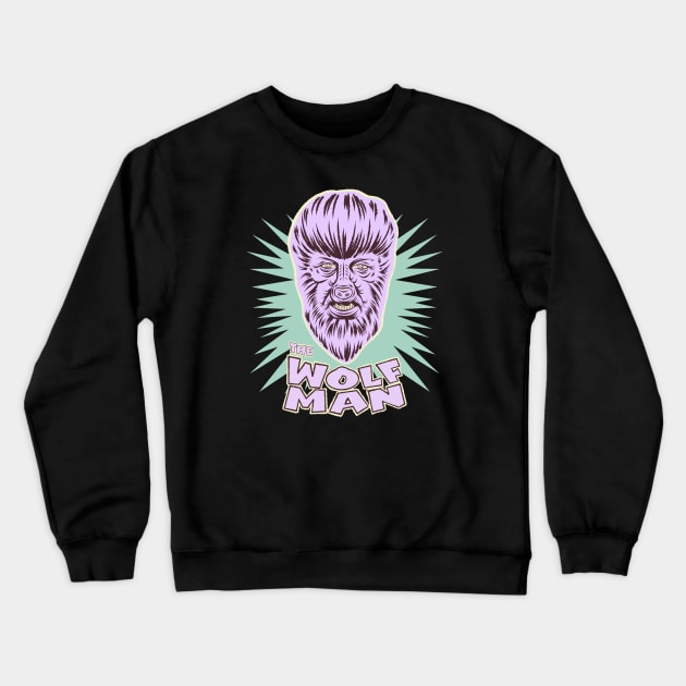 The candy Wolf Man by Bad Taste Forever Crewneck Sweatshirt by Bad Taste Forever